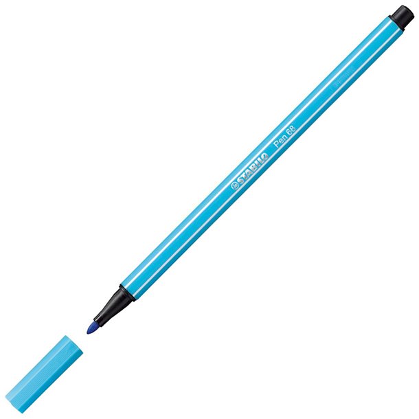 ROTULADOR STABILO PEN-68 AZUL CELESTE