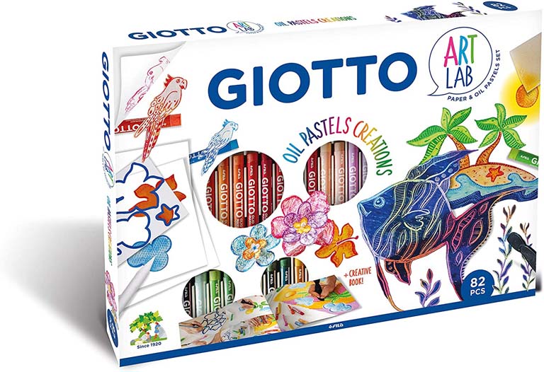 KIT CREATIVO GIOTTO ART LAB OIL PASTELS CREATIONS,