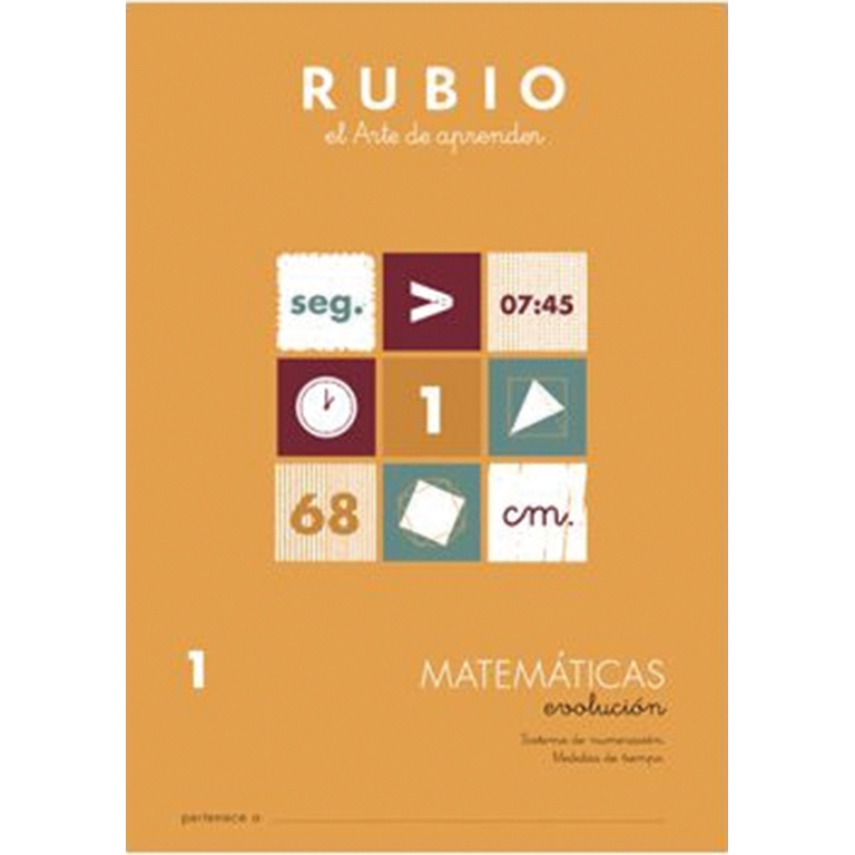 Cuaderno Rubio Matematica Evolution 1 10 unidades